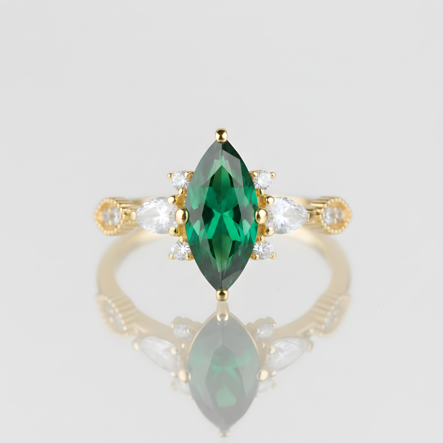 Isabella Lab. Emerald (14 Carat Gold)