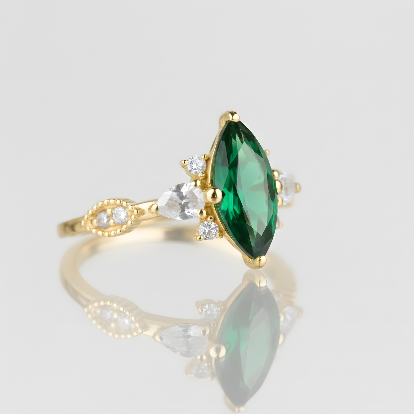 Isabella Lab. Emerald (14 Carat Gold)