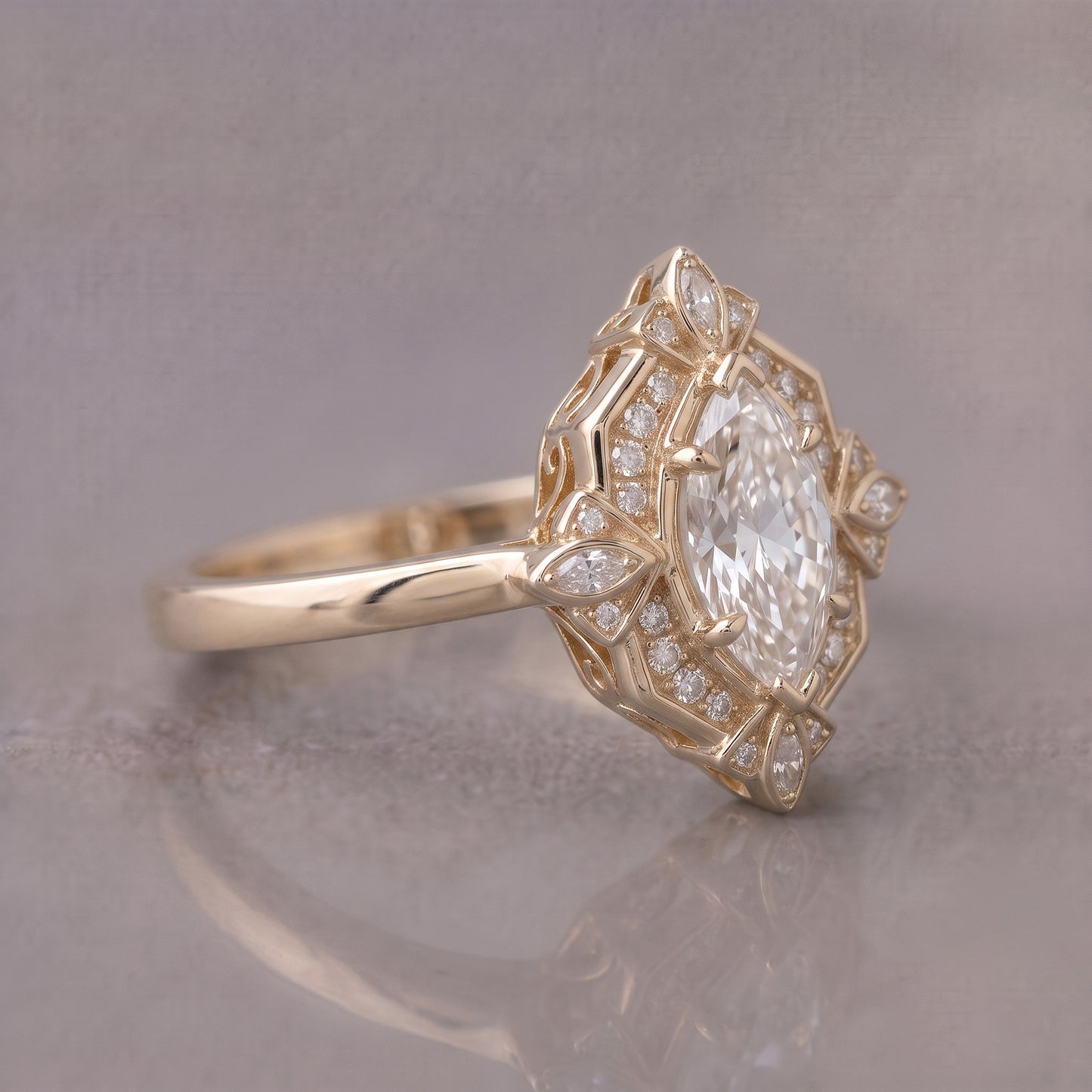 1.18 Carat Princess Diamond Ring 