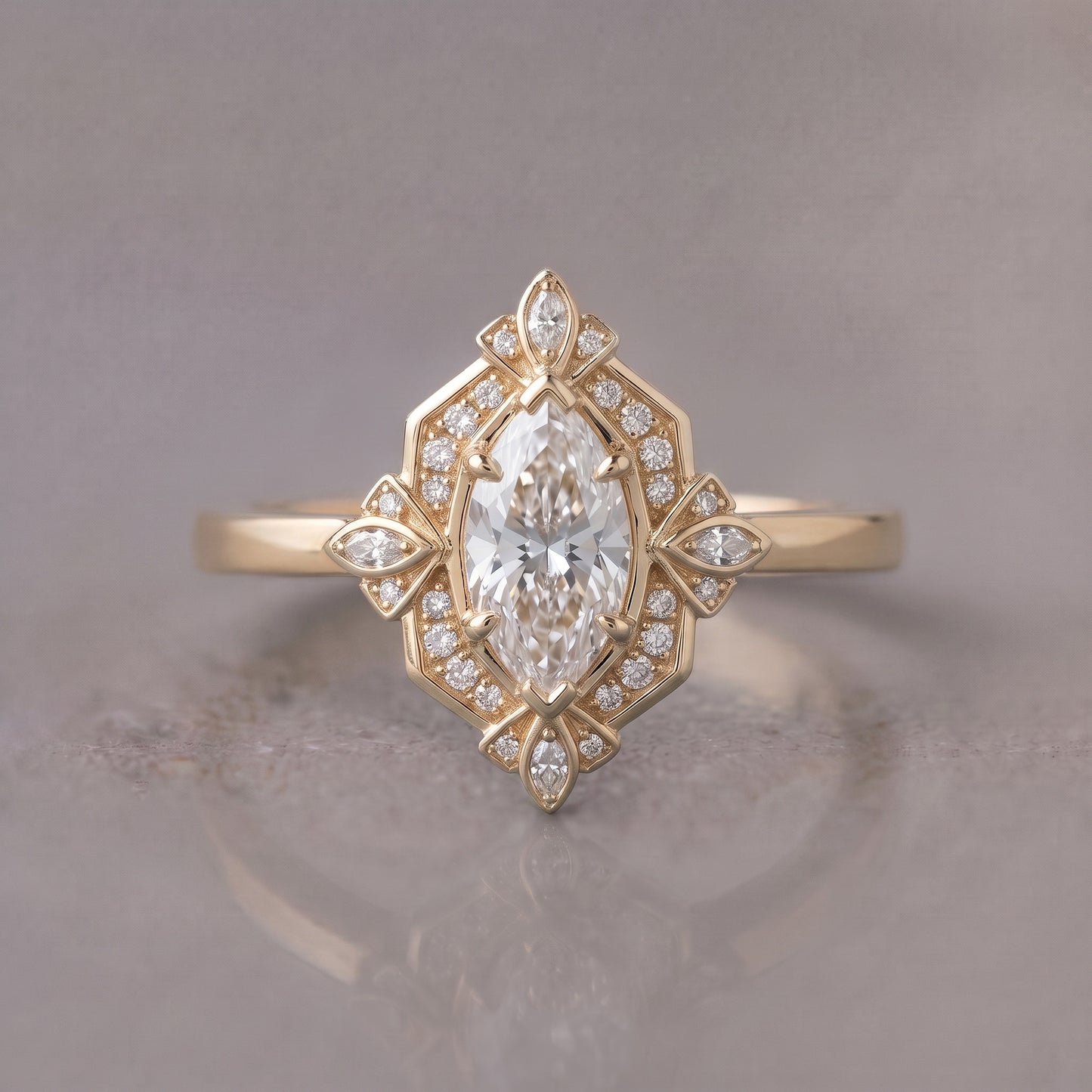1.18 Carat Princess Diamond Ring 