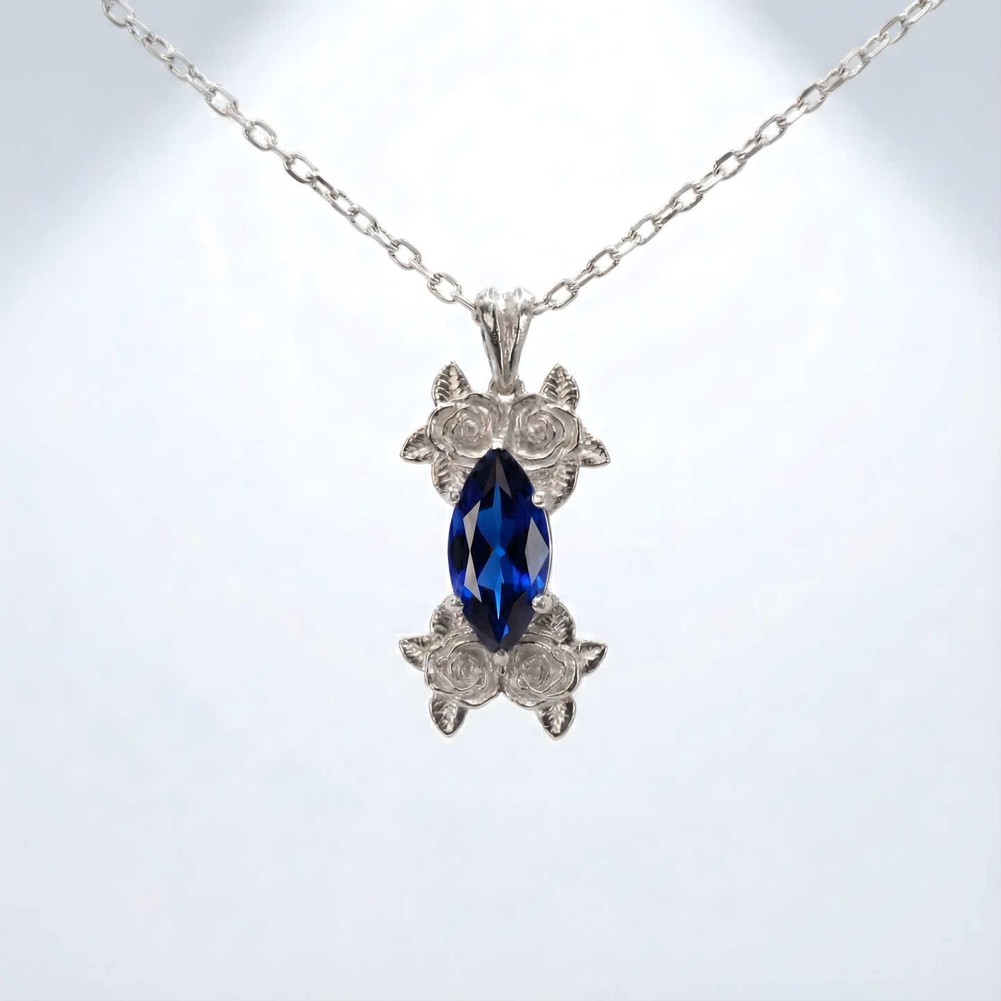 Moissanite Gold Plated 925 Silver Necklace