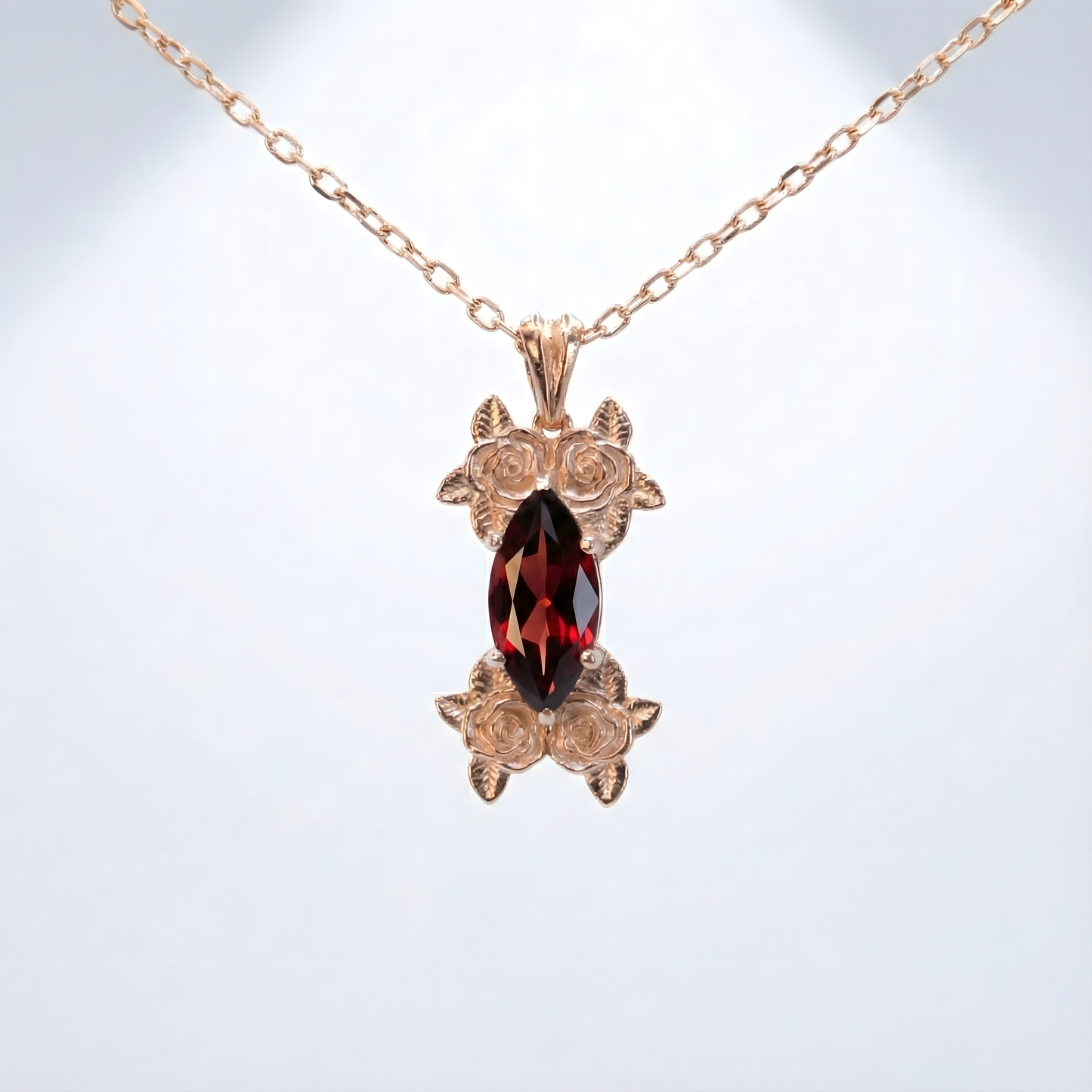 Moissanite Gold Plated 925 Silver Necklace