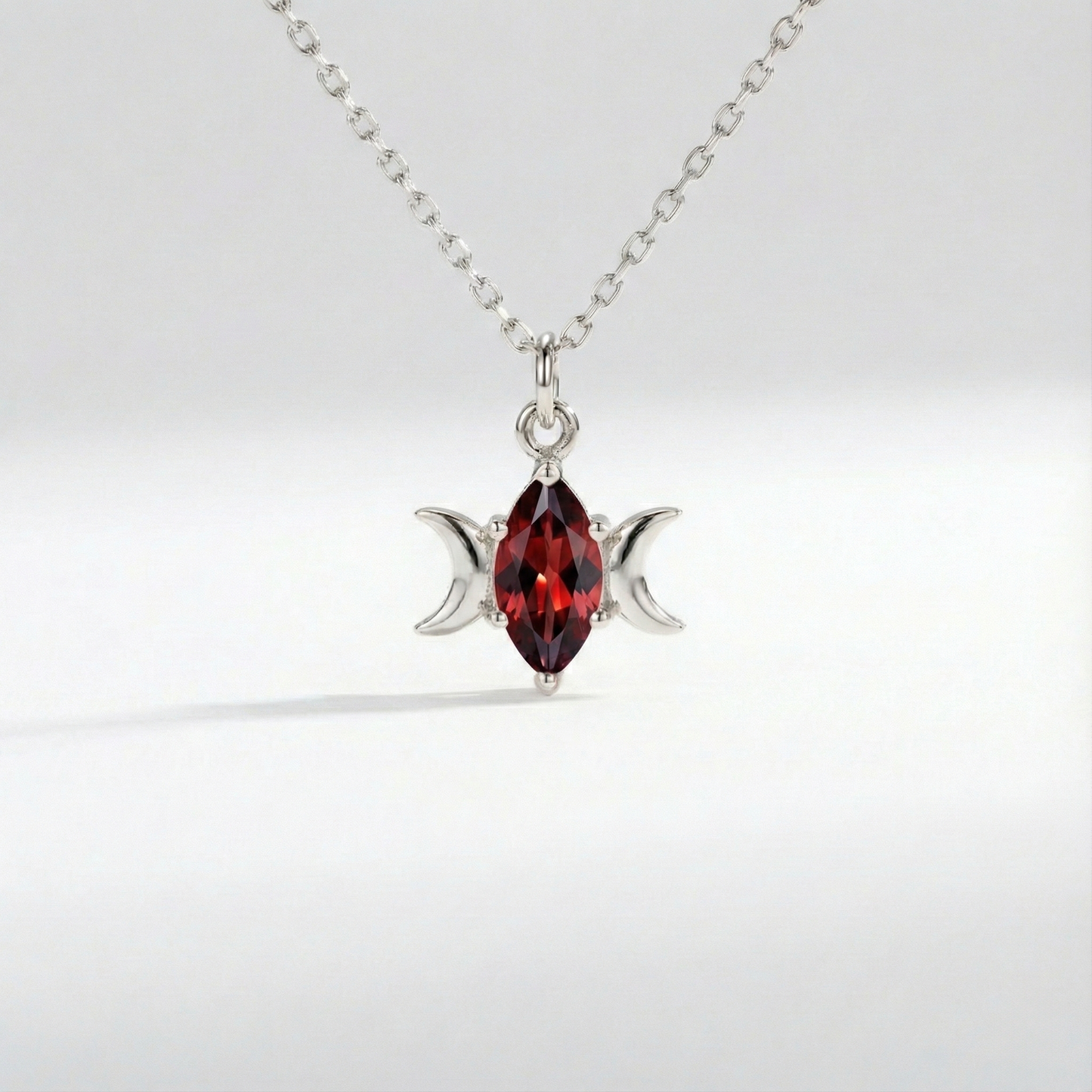 Marquise Amethyst 925 Silver Necklace