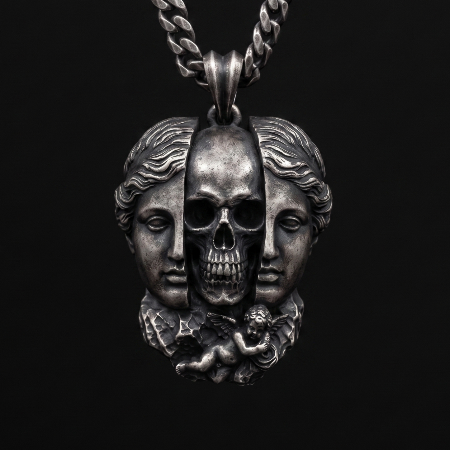 Venüs Memento Mori 925 Gümüş Kolye