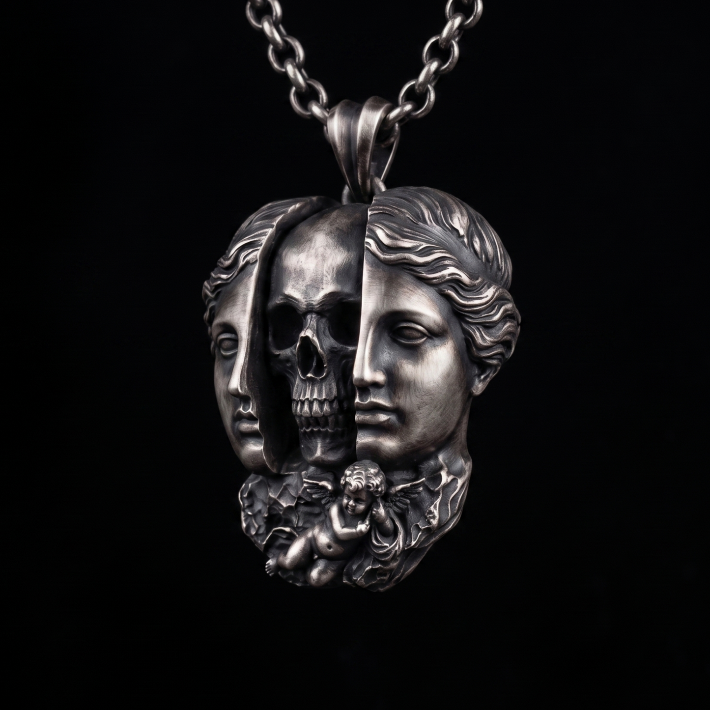 Venüs Memento Mori 925 Gümüş Kolye
