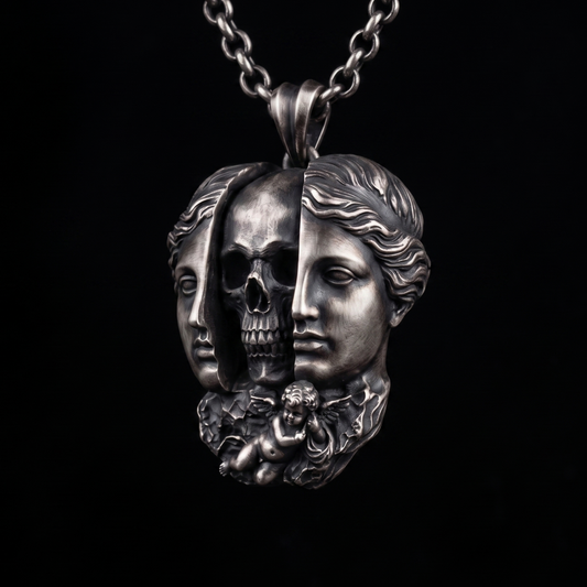 Venüs Memento Mori 925 Gümüş Kolye