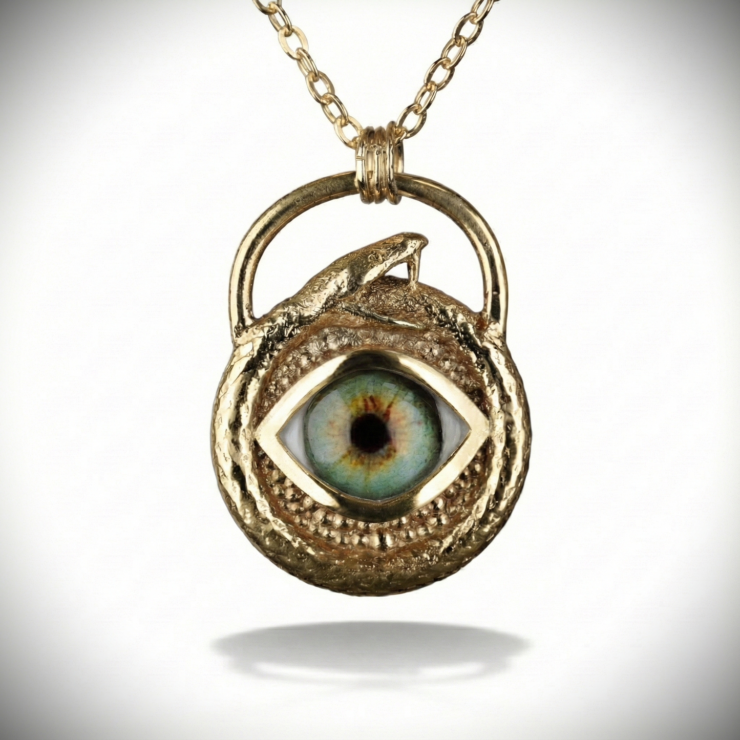 Ouroboros Blue Eye Necklace