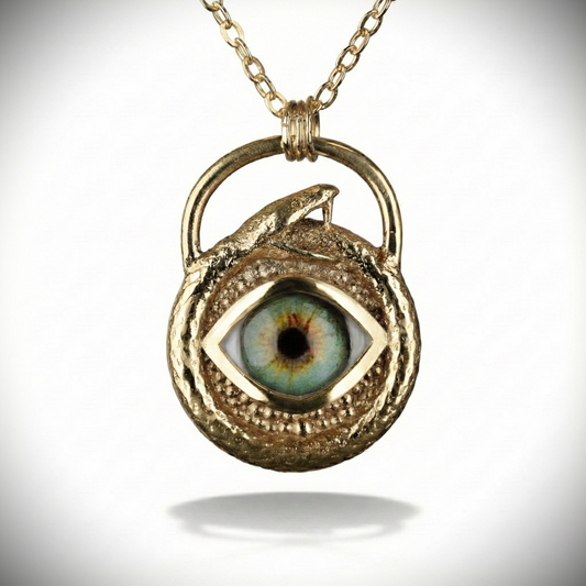 Ouroboros Blue Eye Necklace