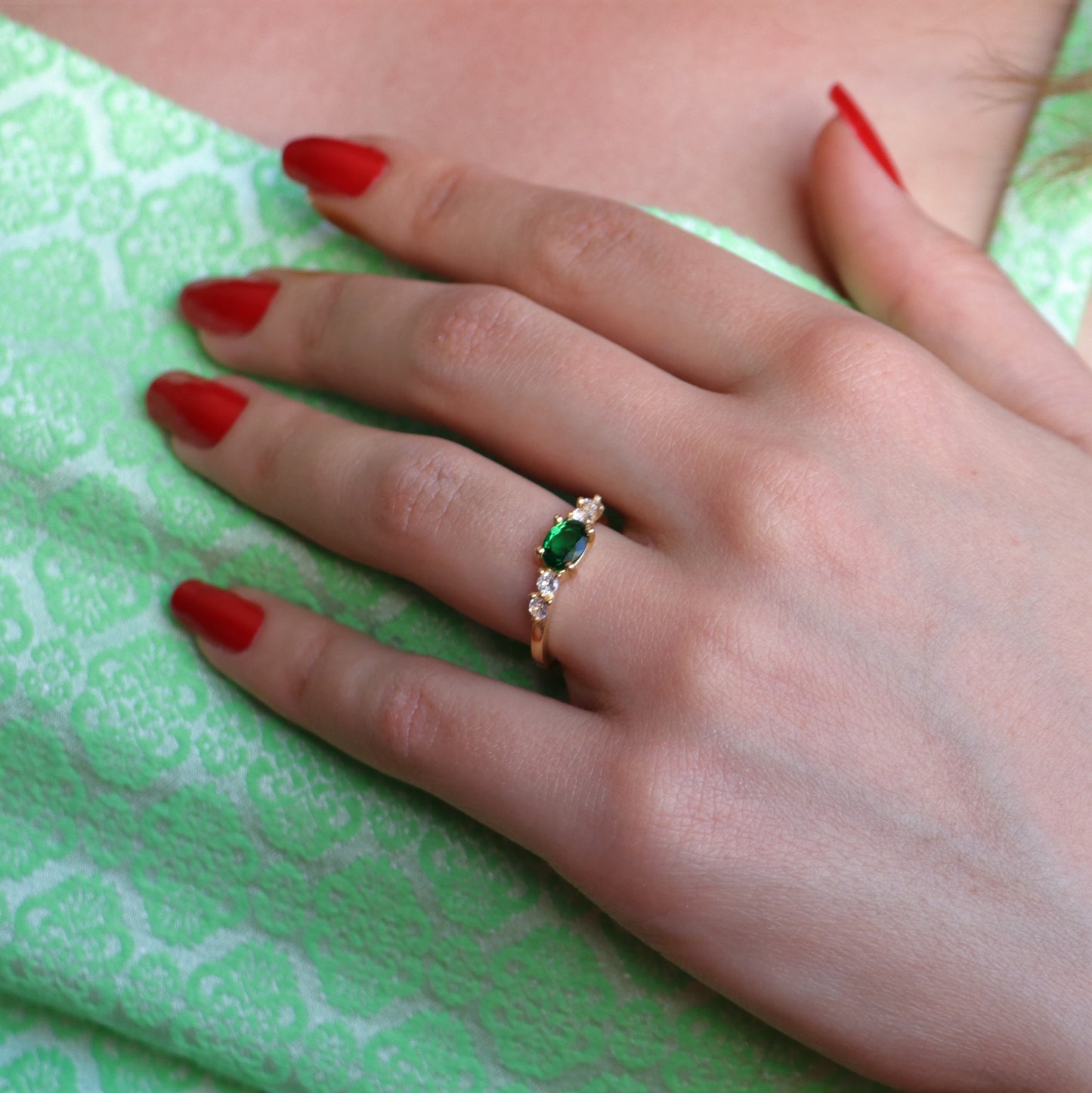 Isabella Lab. Emerald (14 Carat Gold)