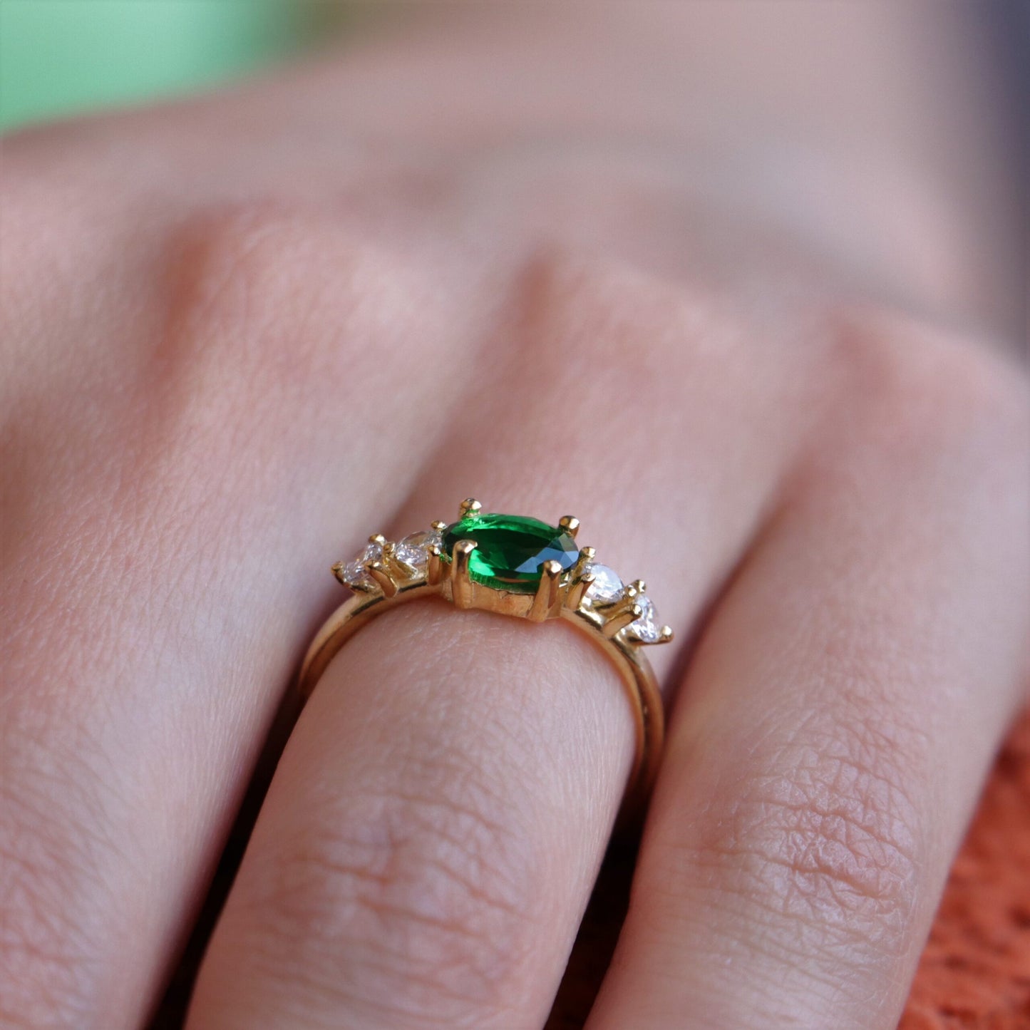 Isabella Lab. Emerald (14 Carat Gold)