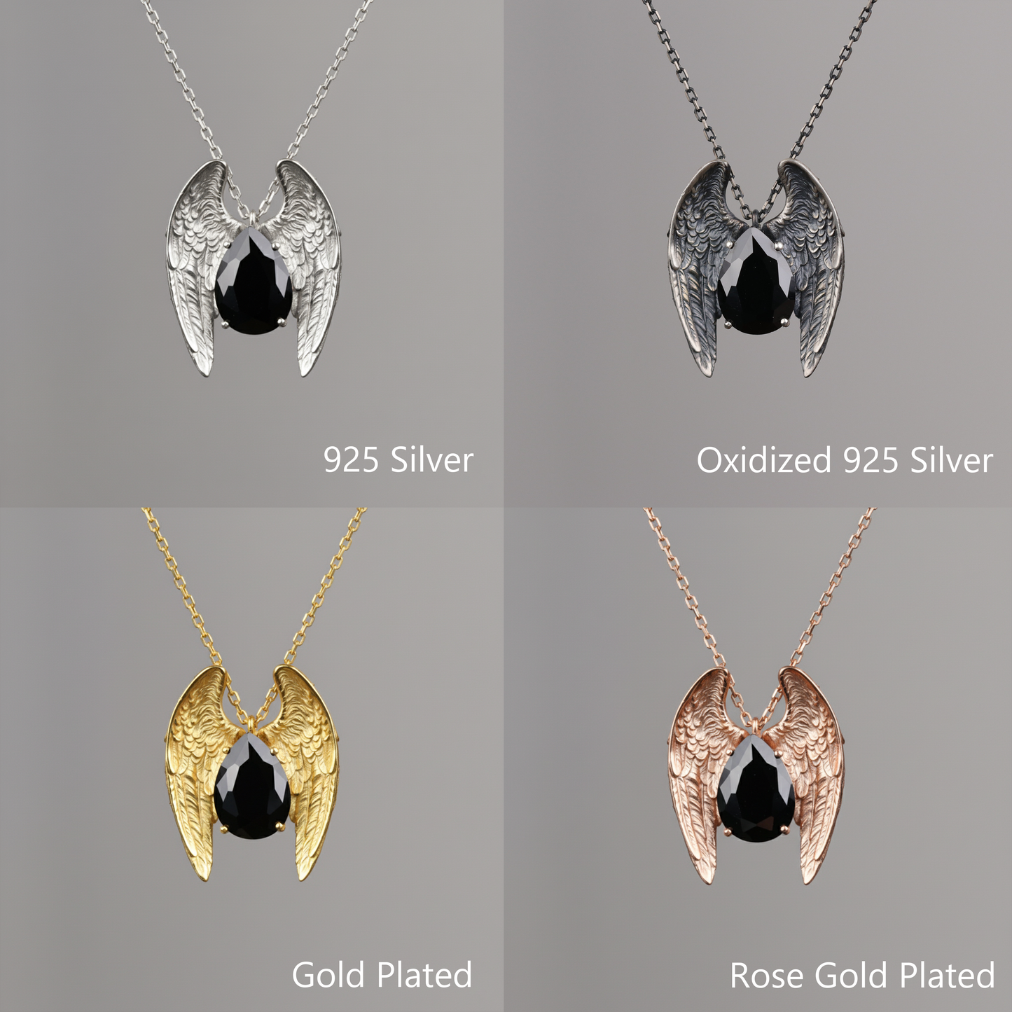 Coiled Snake 925 Silver Rose Gold Plated Necklace