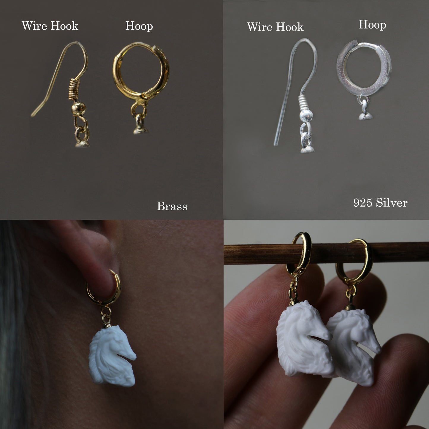 Medusa Earring 925 Silver