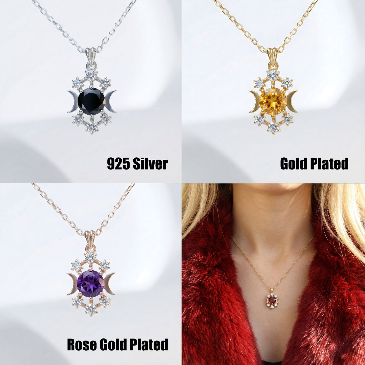 Hecate Kolye (Tüm Taş ve Maden Seçenekleri)