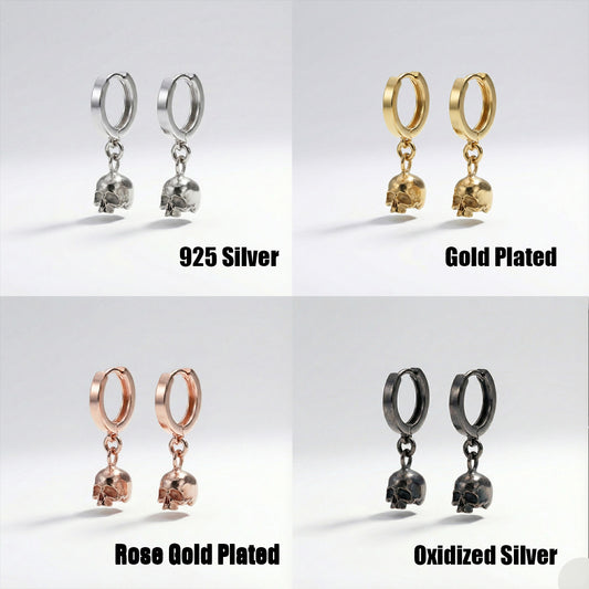 Kurukafa 925 Gümüş Küpe (Tüm Maden Seçenekleri)