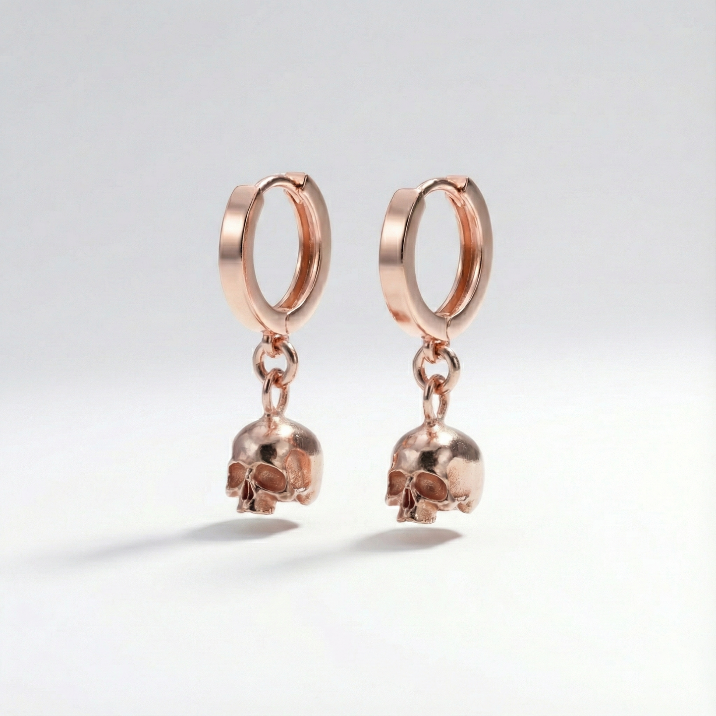 Mini Mini Skull 925 Silver Earrings