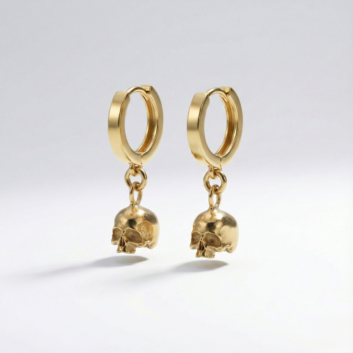 Mini Mini Skull 925 Silver Earrings