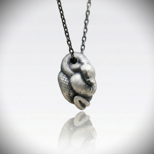 Rattlesnake 925 Silver Necklace