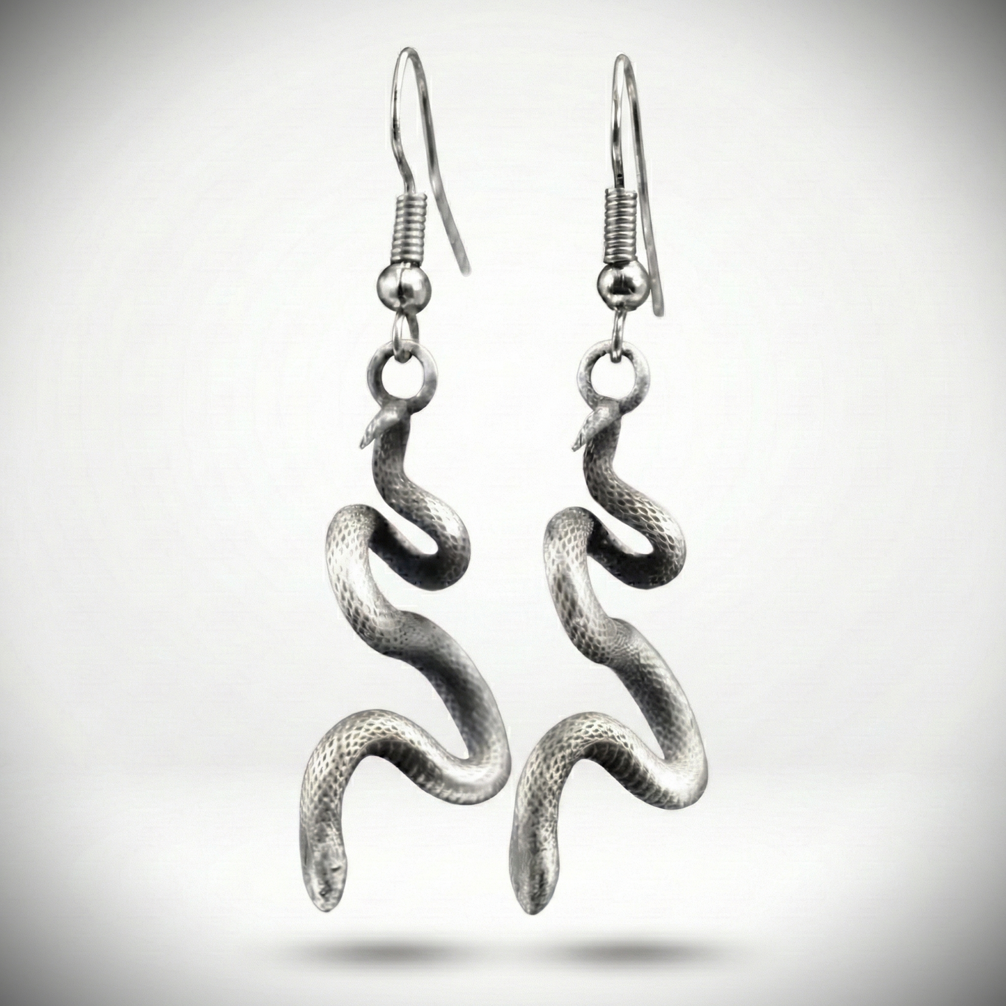 925 Silver Snake Earrings