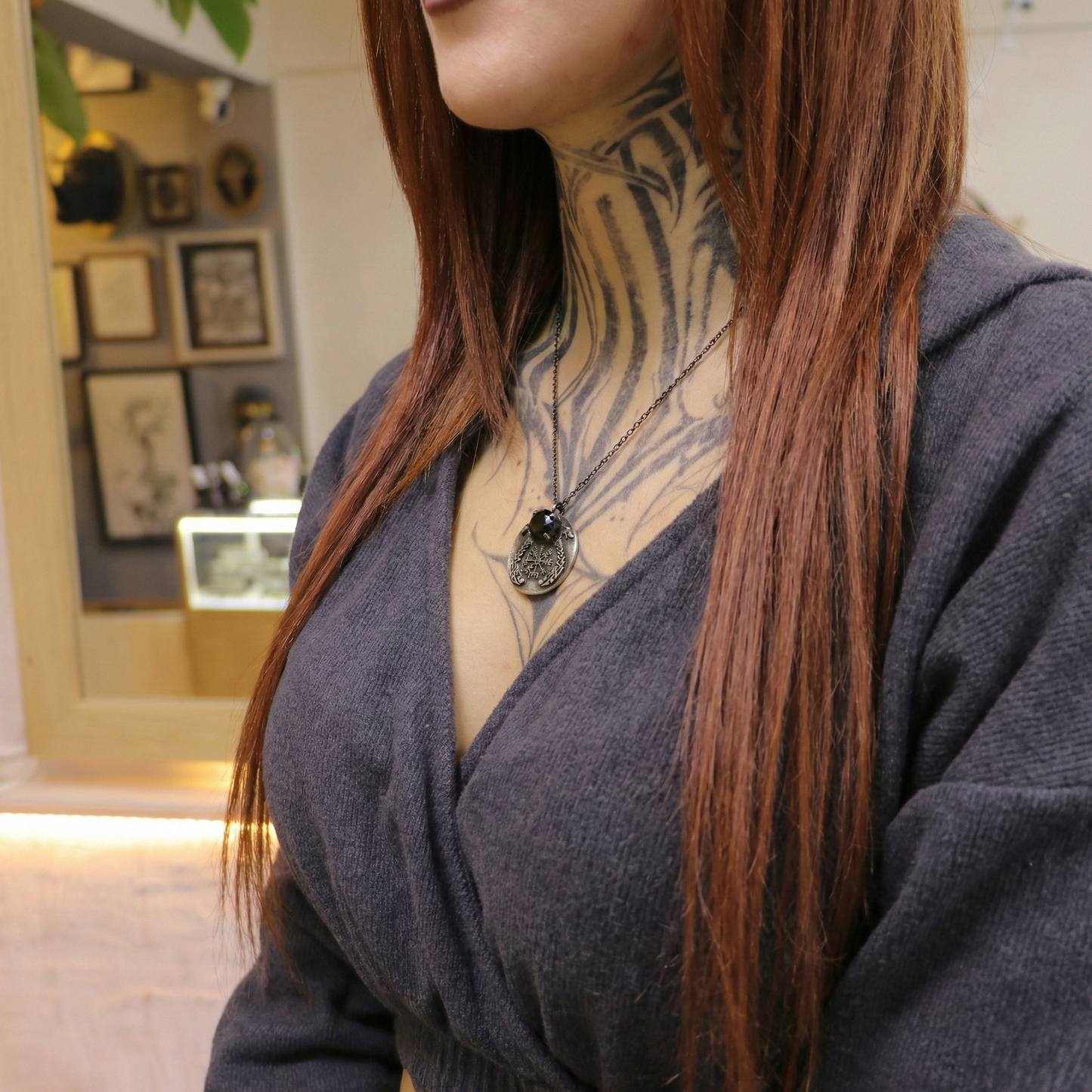 Moissanite Gold Plated 925 Silver Necklace