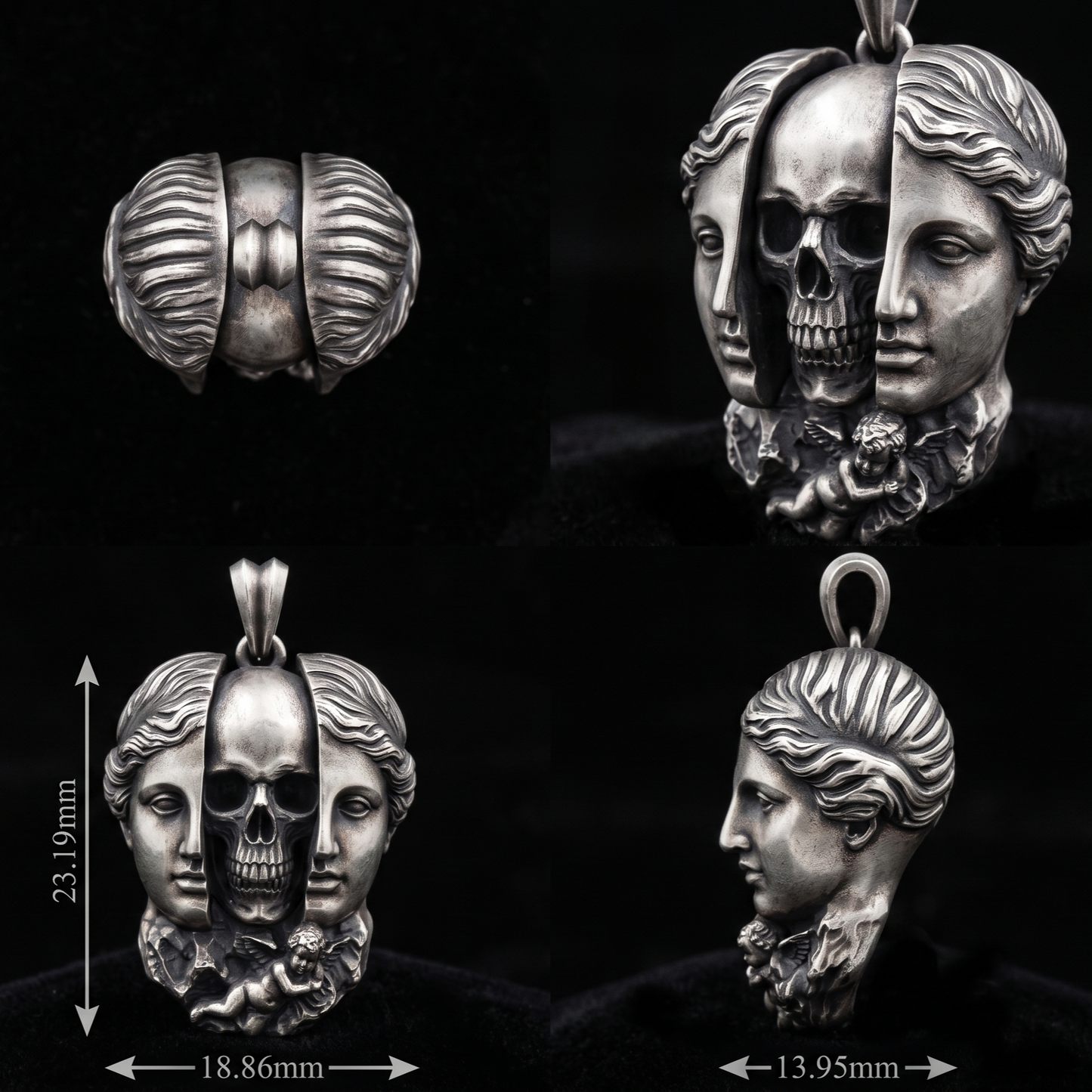 Venüs Memento Mori 925 Gümüş Kolye
