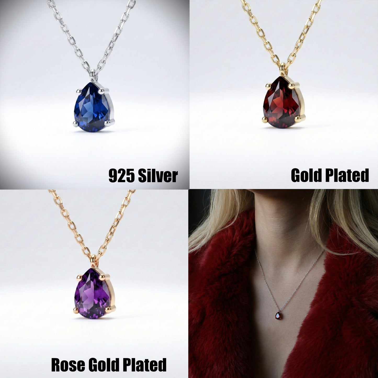 Mini Mini Skull 925 Oxidized Silver Necklace